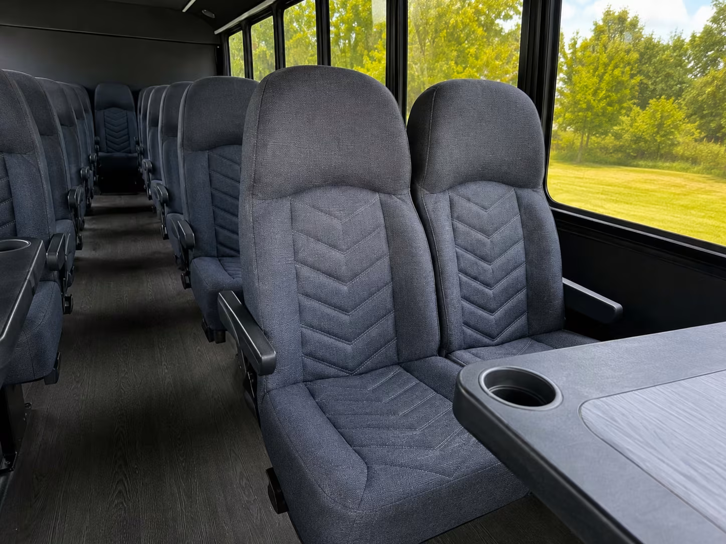 15 passenger minibus inside