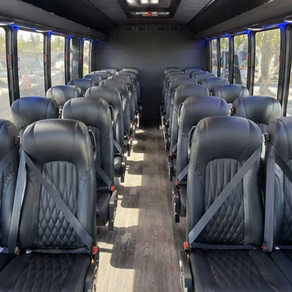28 passenger minibus inside